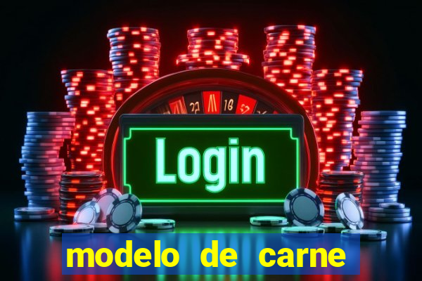 modelo de carne para pagamento